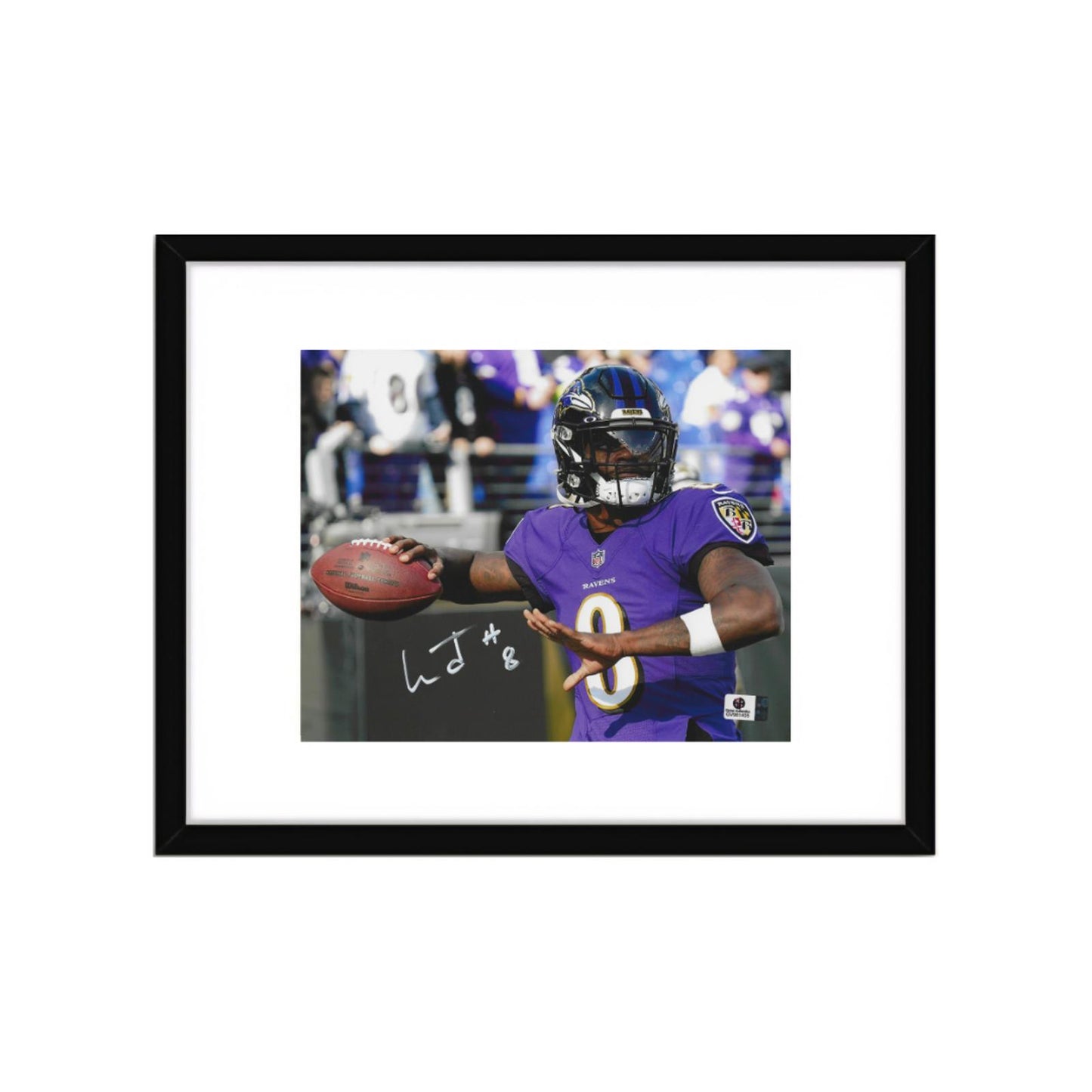 Lamar Jackson Baltimore Ravens Autographed 8x10 Photo Art Print no frame