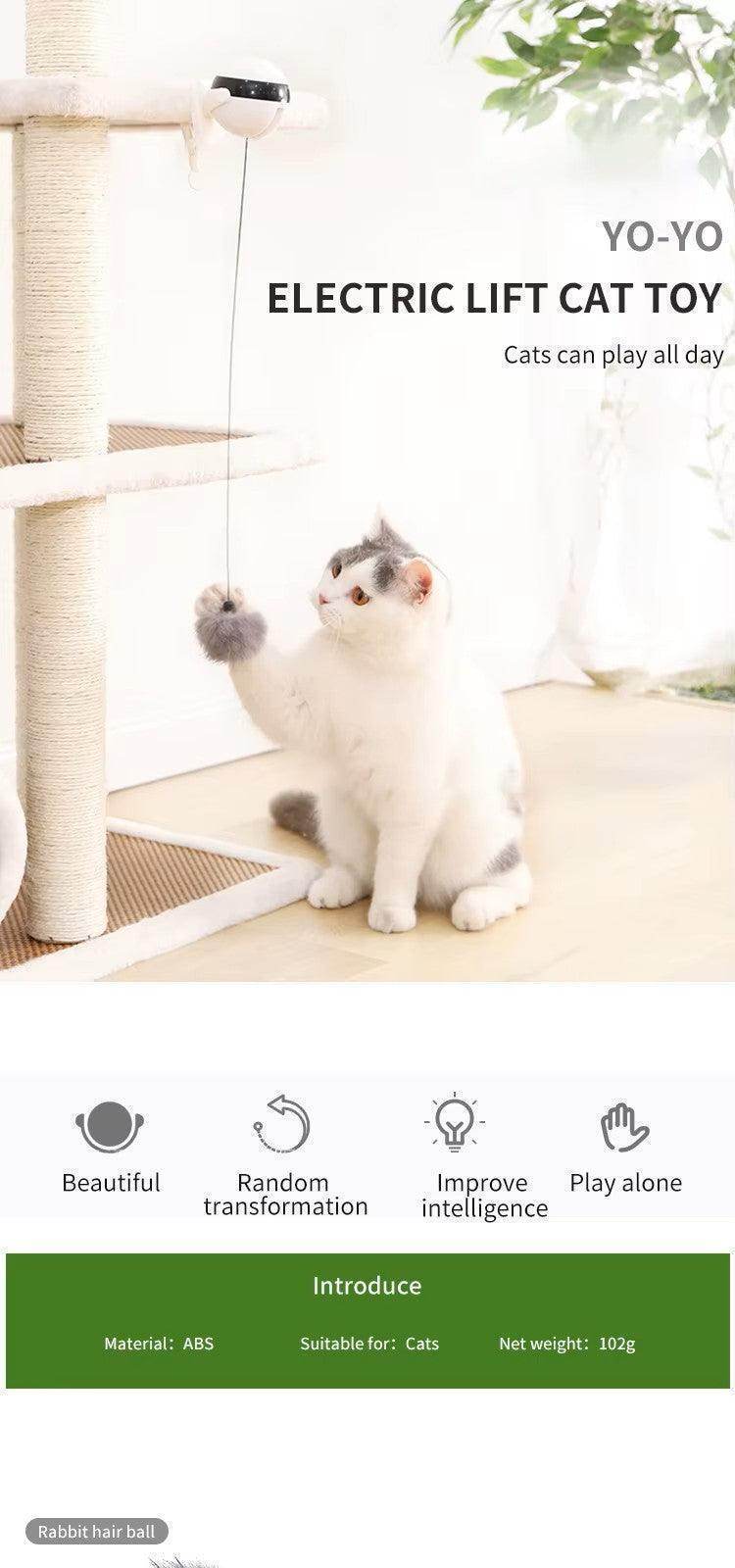 Interactive Cat Toys Simulation Automatic Robotic Yo-Yo Toy - Simply Petastic
