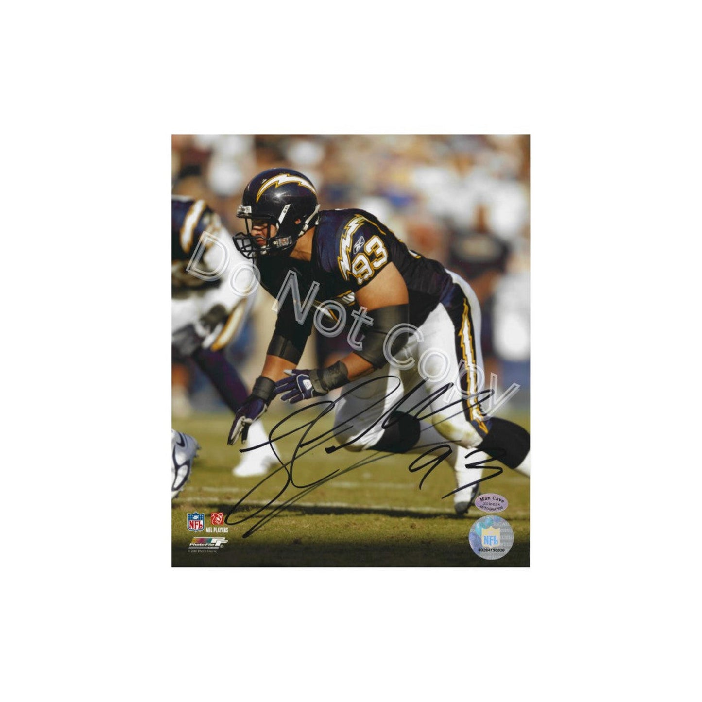 Luis Castillo San Diego Chargers Autographed 8x10 Photo Art Print W/ Frame