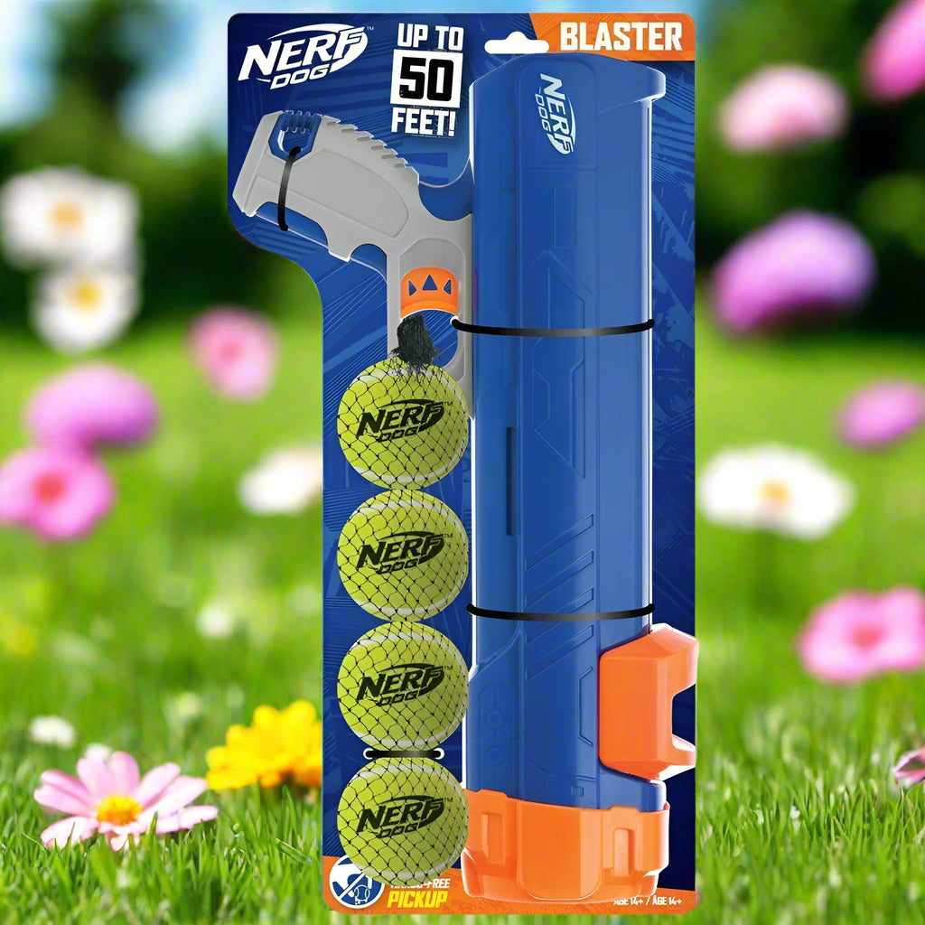 16” Tennis Ball Blaster Dog Toy with 4 Balls - Simply Petastic