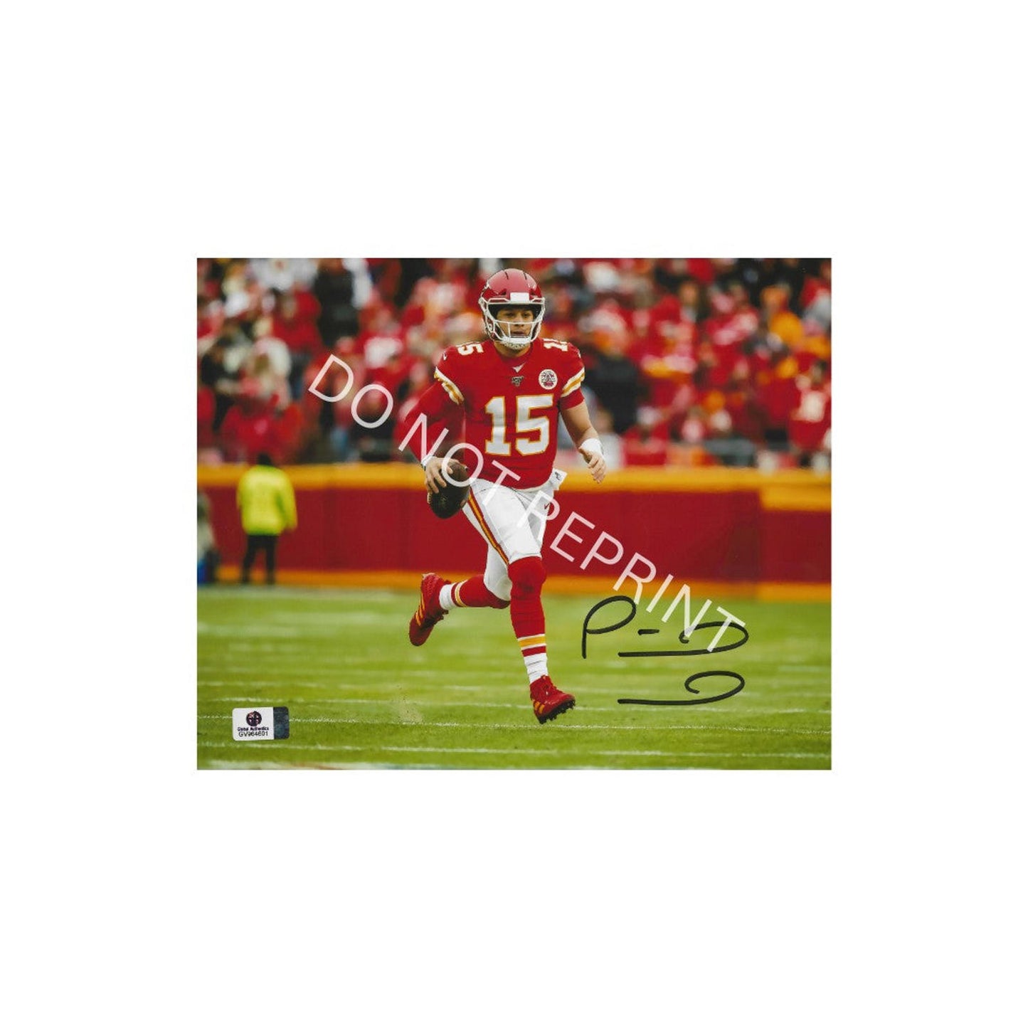 Patrick Mahomes Kansas City Chiefs Autographed 8x10 Photo Art Print W/ Frame A