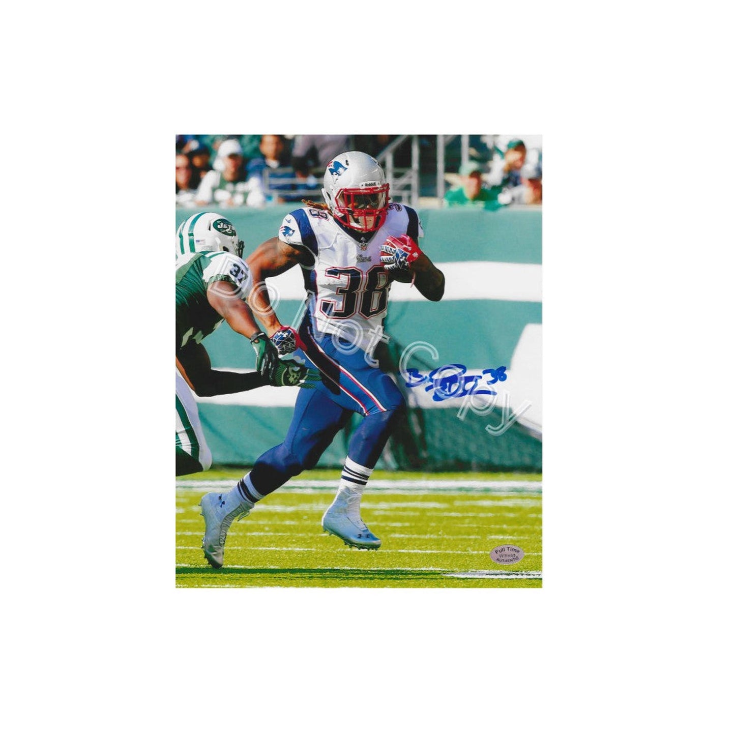 Brandon Bolden New England Patriots Autographed 8x10 Photo Art Print W/ Frame