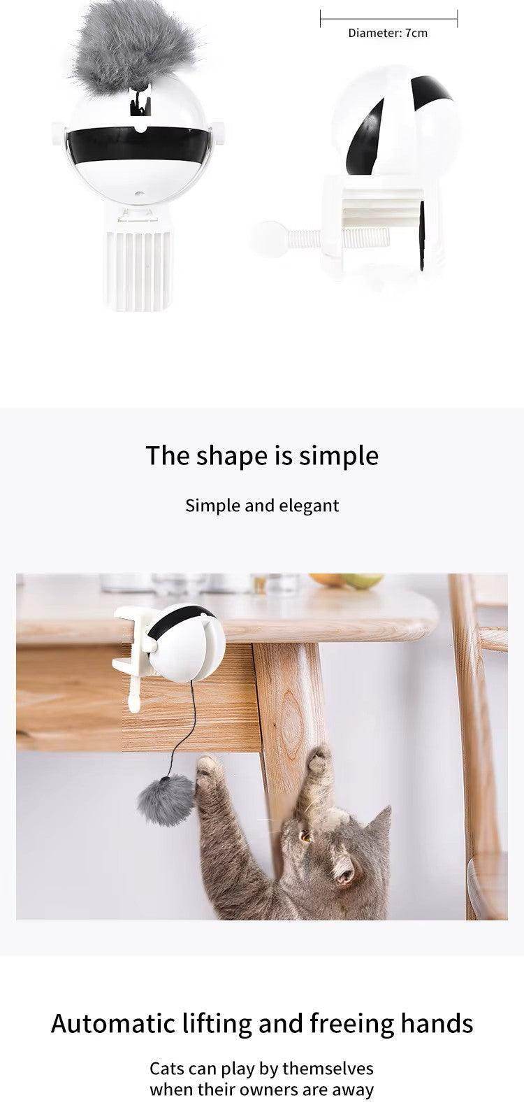 Interactive Cat Toys Simulation Automatic Robotic Yo-Yo Toy - Simply Petastic