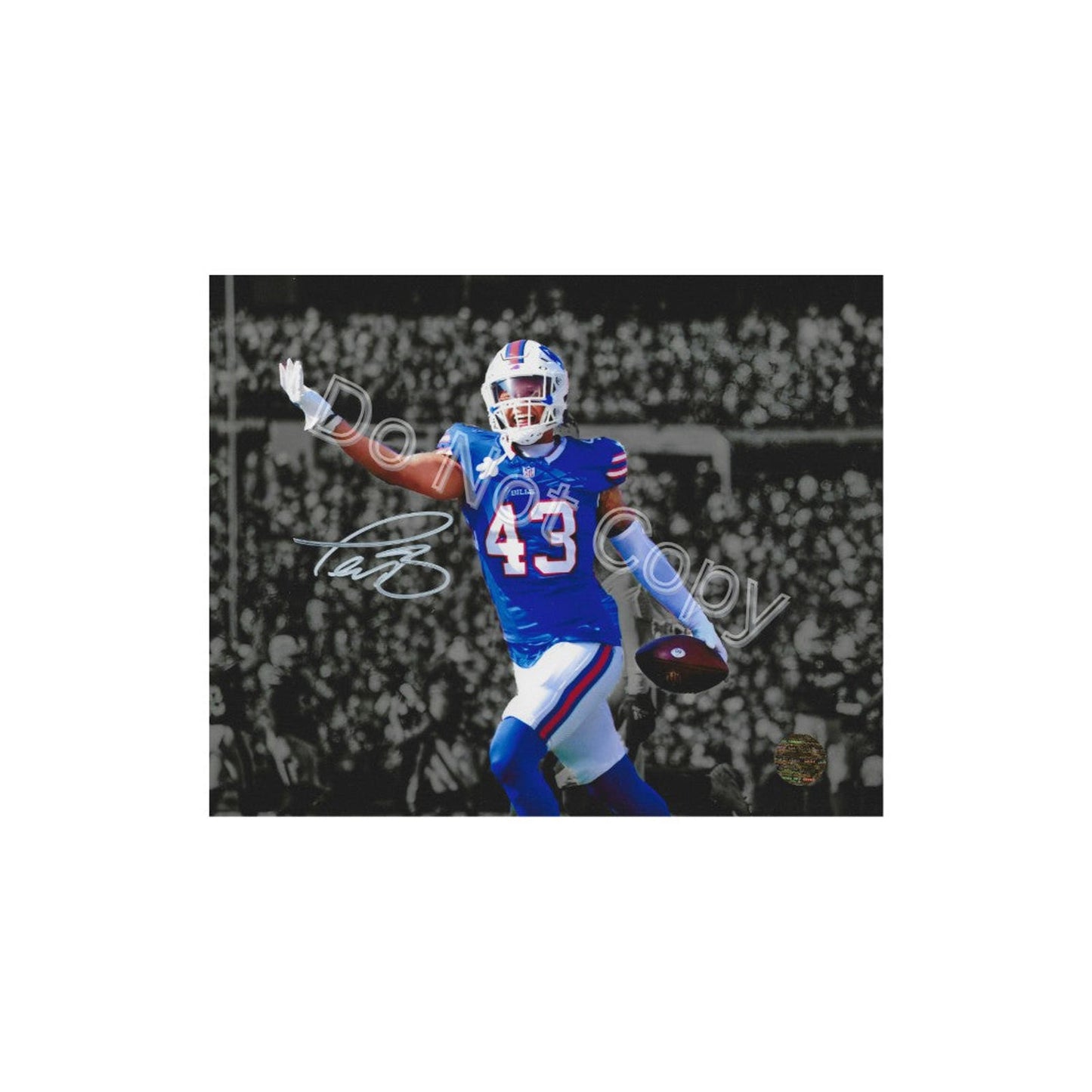 TERREL BERNARD SIGNED 8X10 PHOTO Buffalo Bills Art Print W/ Frame