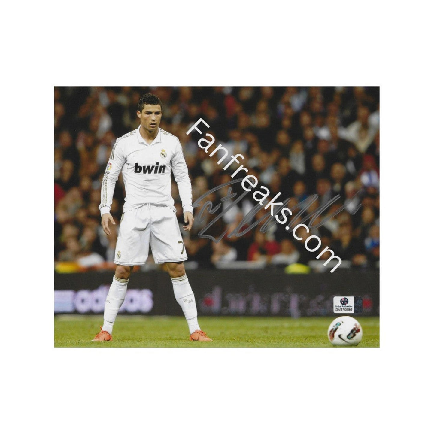 Cristiano Ronaldo Real Madrid Autographed 8x10 Photo Art Print W/ Frame