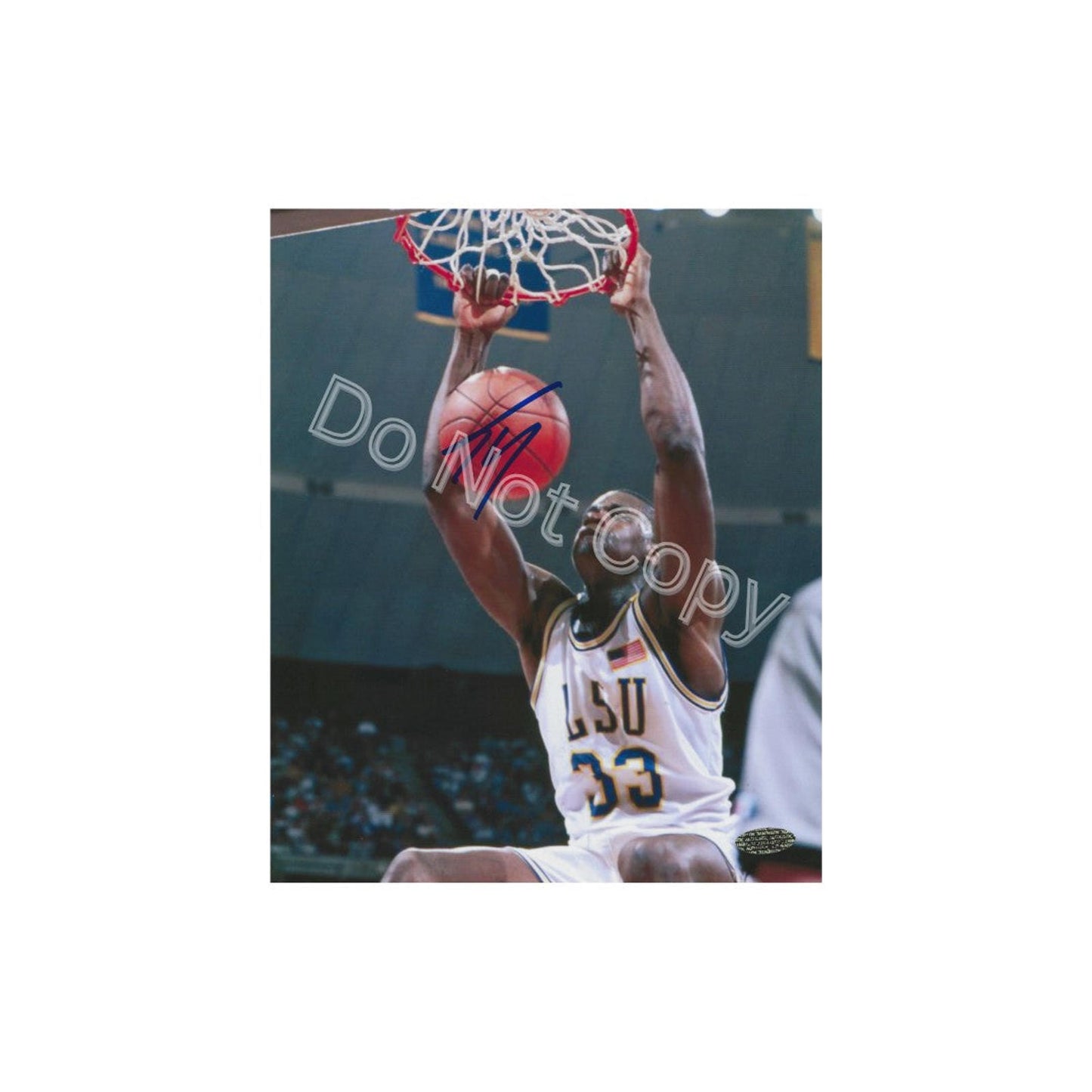 SHAQUILLE O'NEAL SIGNED 8X10 PHOTO LSU Art PRINT W/ Frame