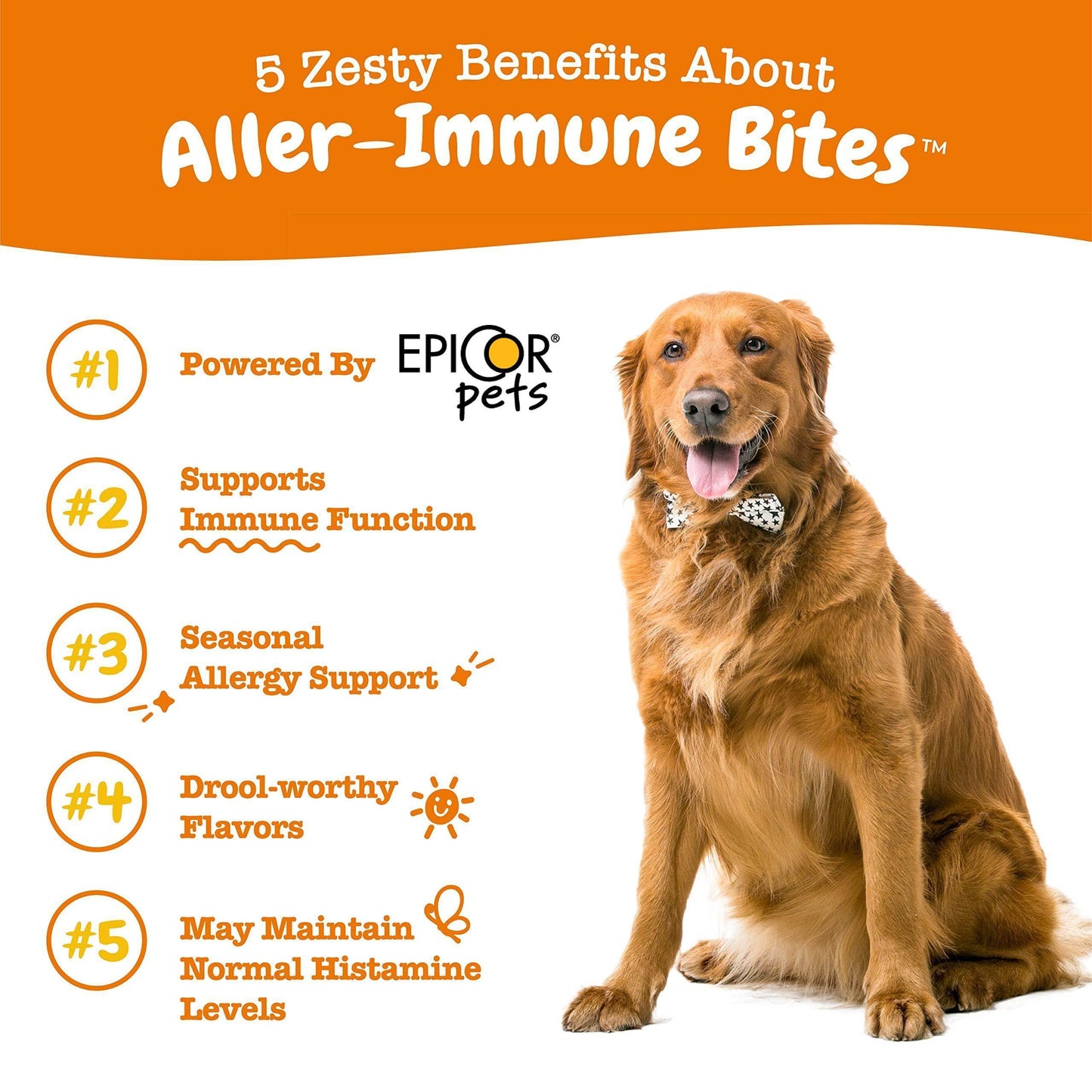 Zesty Paws Dog Allergy Relief - Anti Itch Supplement - Omega 3 Probiotics for Dogs - Digestive Health - Soft Chews for Skin & Seasonal Allergies - with Epicor Pets - Lamb - 90 Count - Simply Petastic