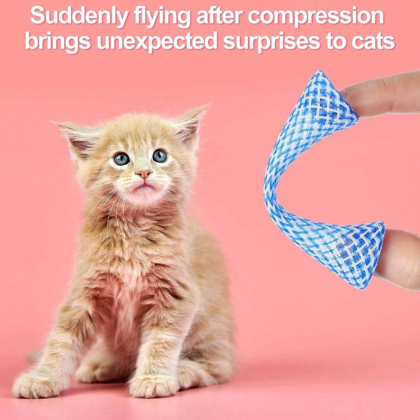 Colorful Cat Spring Toys for Interactive Play 60pc - Simply Petastic