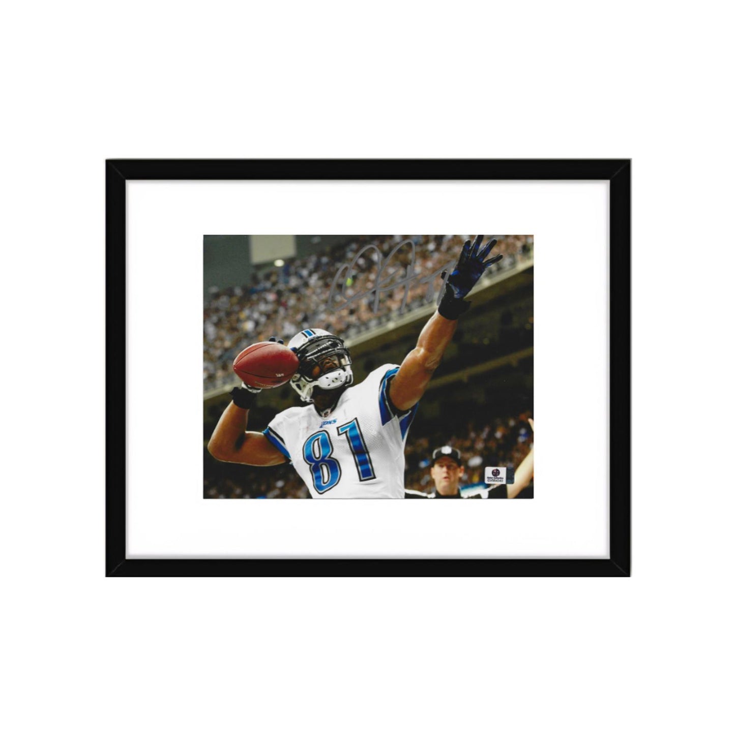 Calvin Johnson Detroit Lions Autographed 8x10 Photo Art Print No Frame