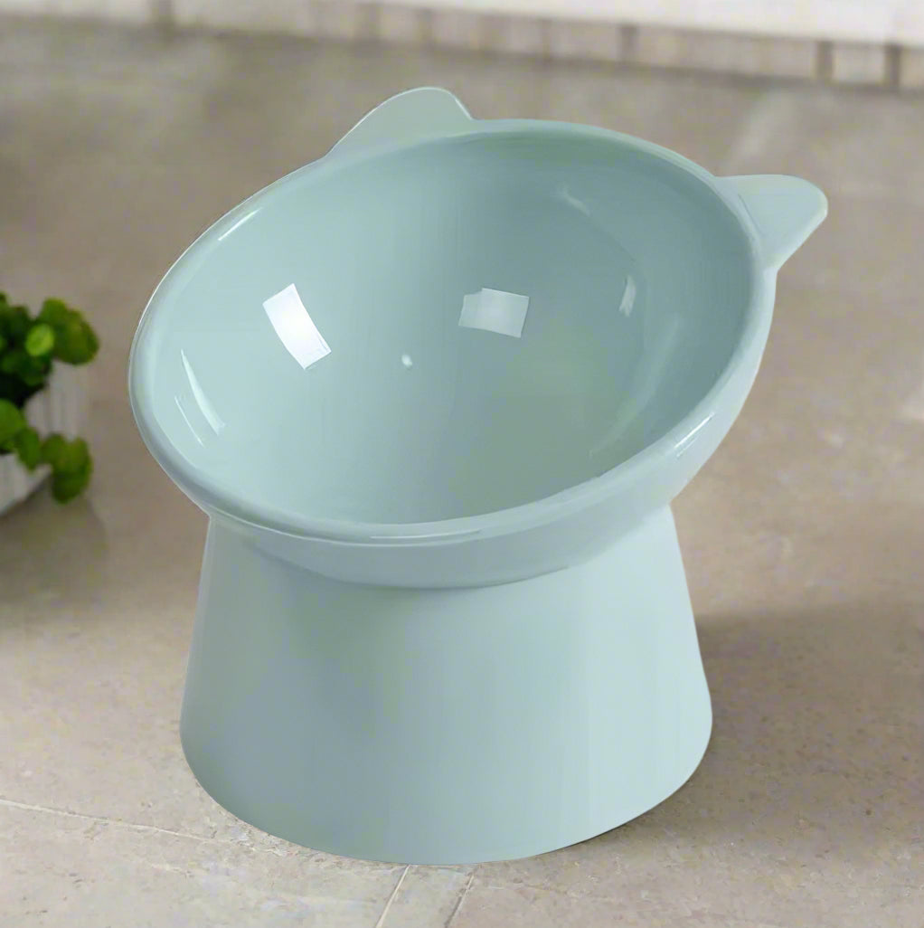 2 pc set Raised Stand Cat Bowl, Water Bowl Elevated Pet Dog Bowl - Simply Petastic