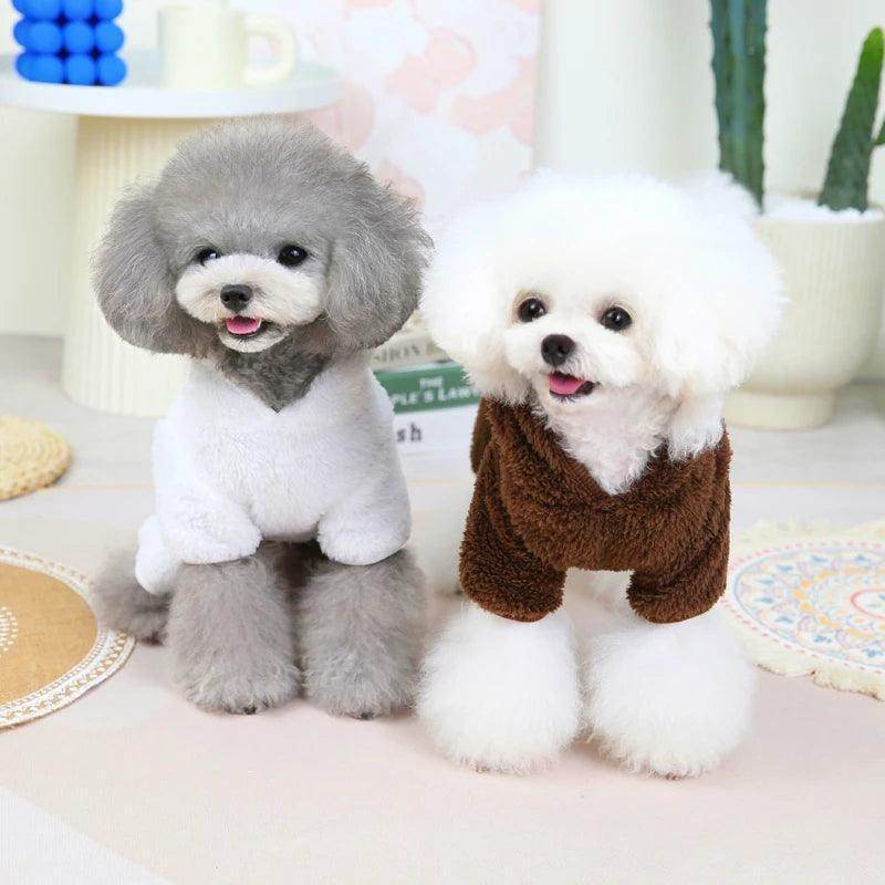 Bear Dog Jumpsuit Winter Warm Dog Clothes for Small Dogs - Simply Petastic