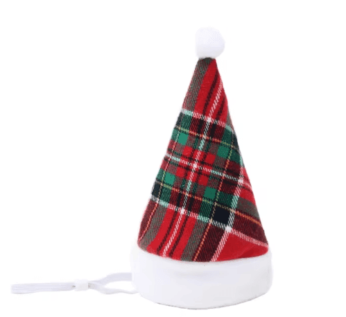Mini Dog Cat Christmas Holiday Santa Elf Hat - Simply Petastic