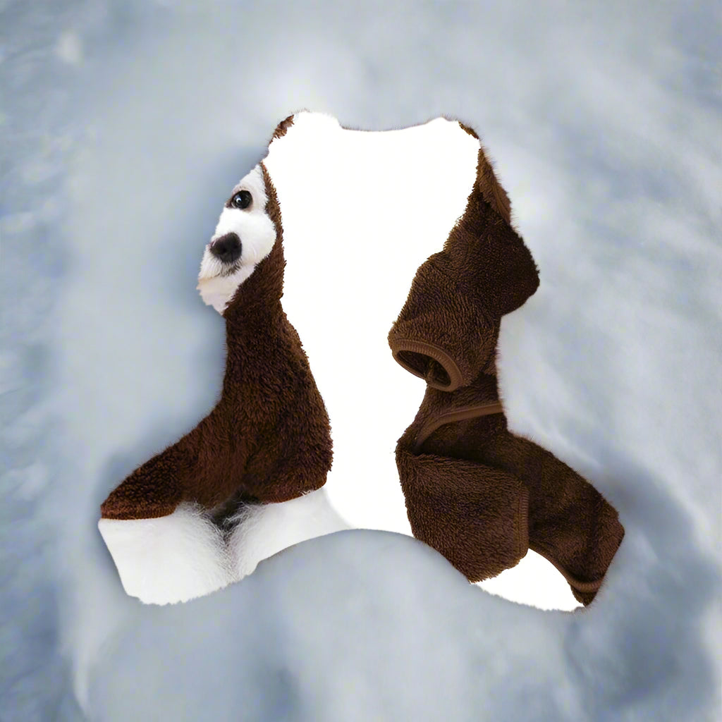 Bear Dog Jumpsuit Winter Warm Dog Clothes for Small Dogs - Simply Petastic