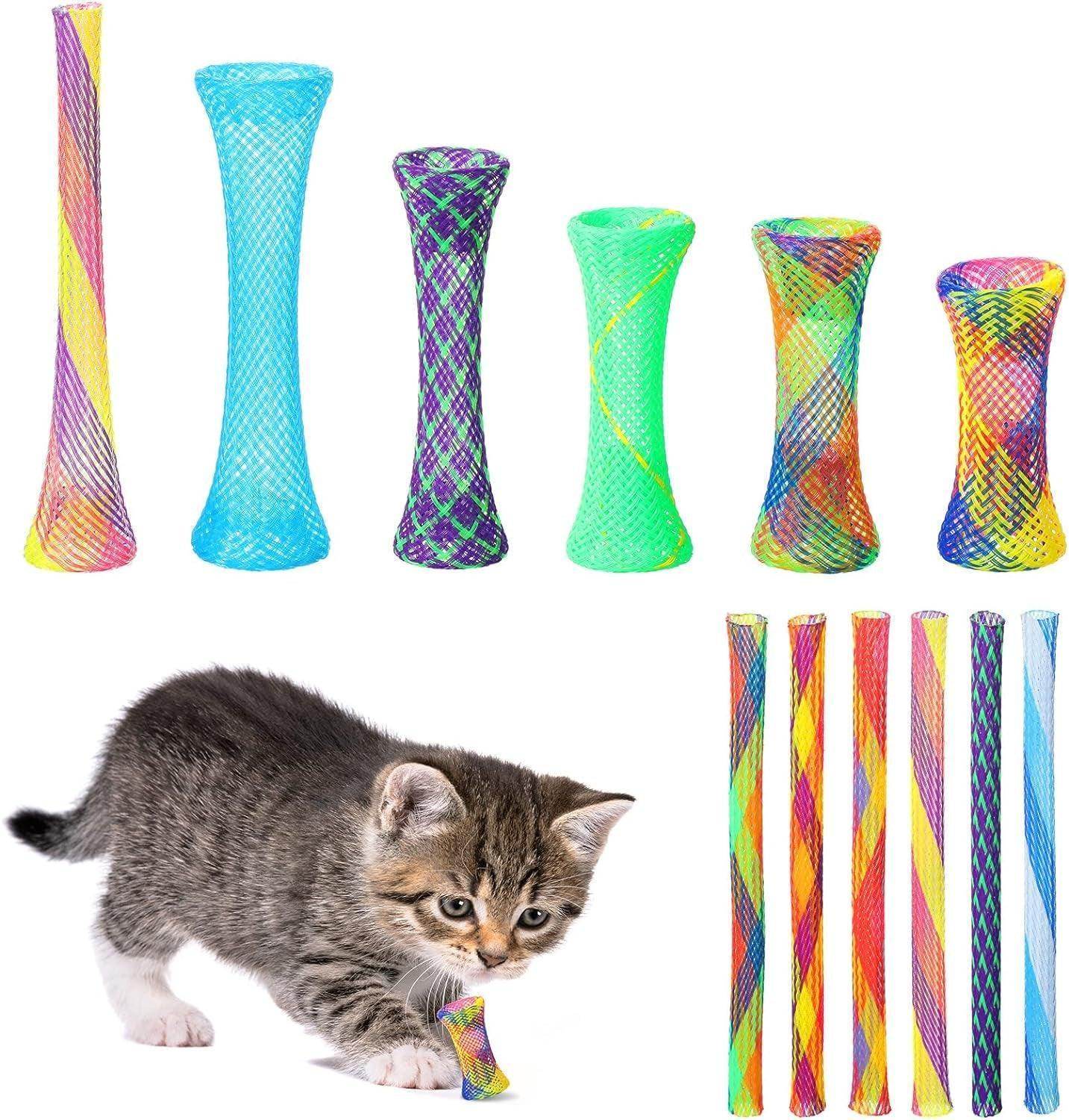 Colorful Cat Spring Toys for Interactive Play 60pc - Simply Petastic