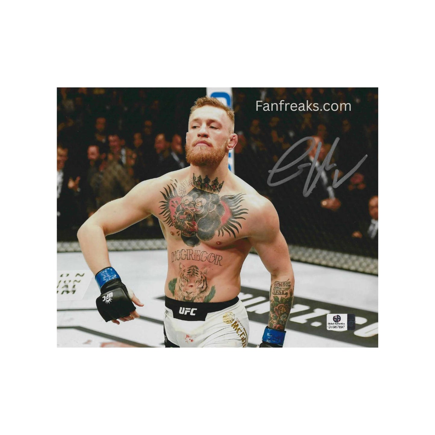 Conor McGregor UFC Autographed 8x10 Art Print w/ Frame A