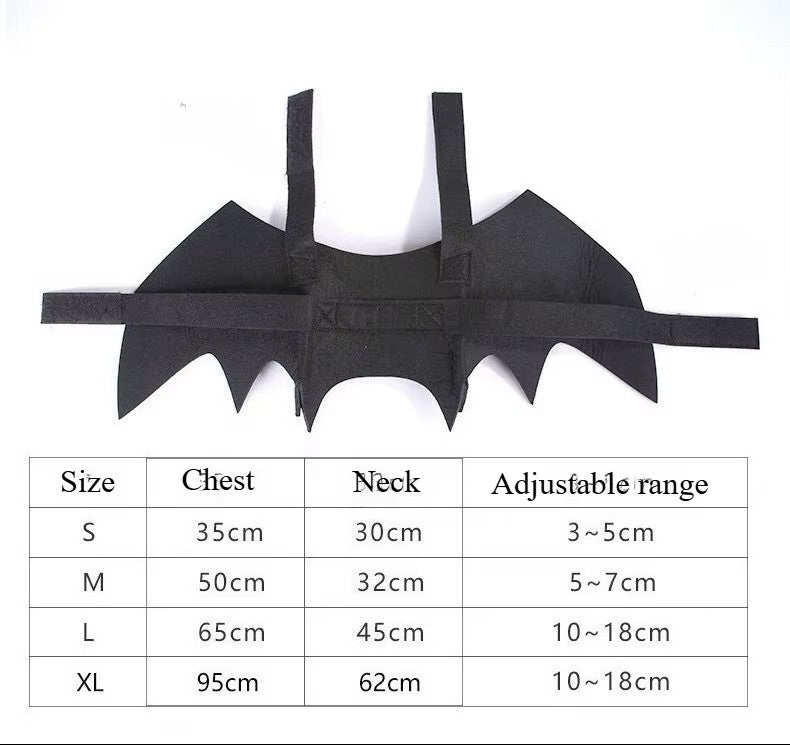 Black Bat Wings Pet Cosplay Prop Halloween Cat Dog Costume