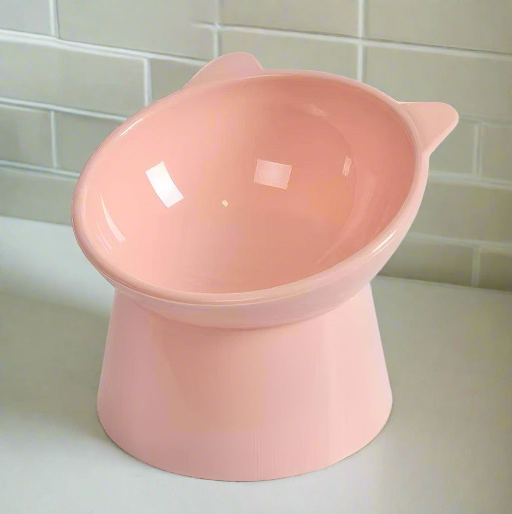 2 pc set Raised Stand Cat Bowl, Water Bowl Elevated Pet Dog Bowl - Simply Petastic