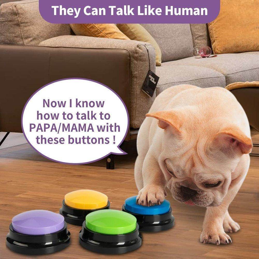 Recordable Pet Starter Talking Speaking Buttons Dog Training Communication Toys Interactive Toys for Cat Dog 1PCS - Simply Petastic