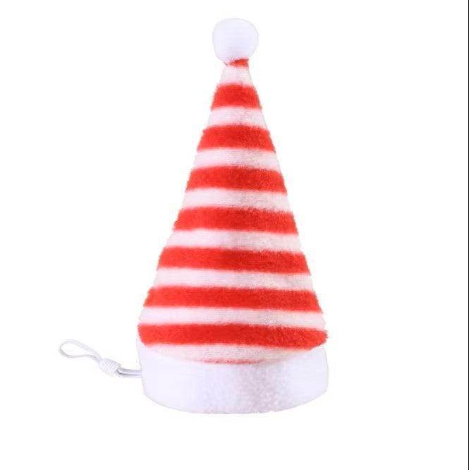 Mini Dog Cat Christmas Holiday Santa Elf Hat - Simply Petastic