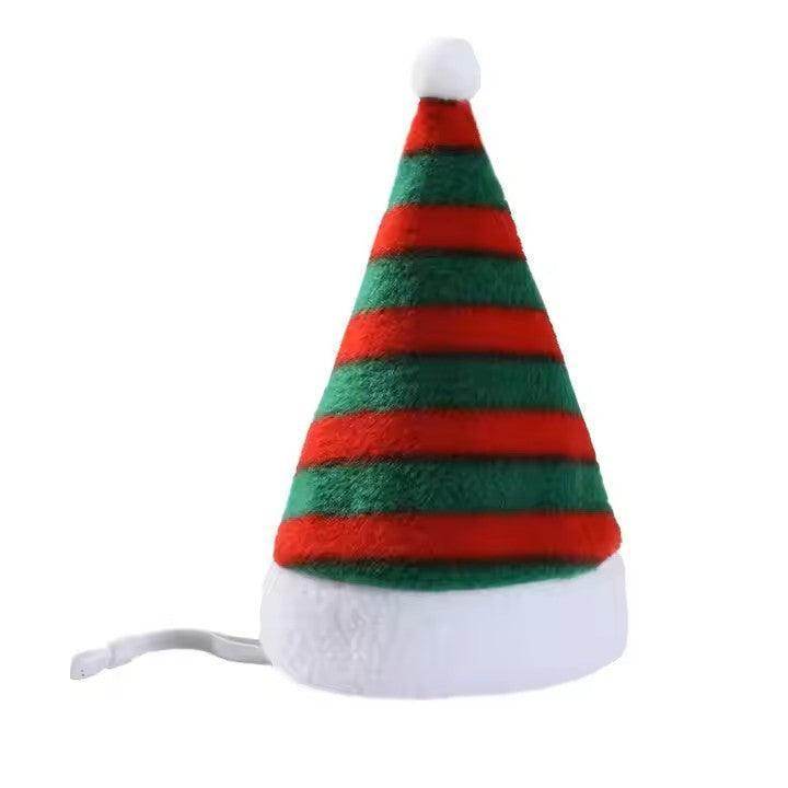 Mini Dog Cat Christmas Holiday Santa Elf Hat - Simply Petastic
