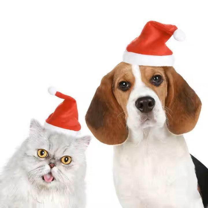 Mini Dog Cat Christmas Holiday Santa Elf Hat - Simply Petastic