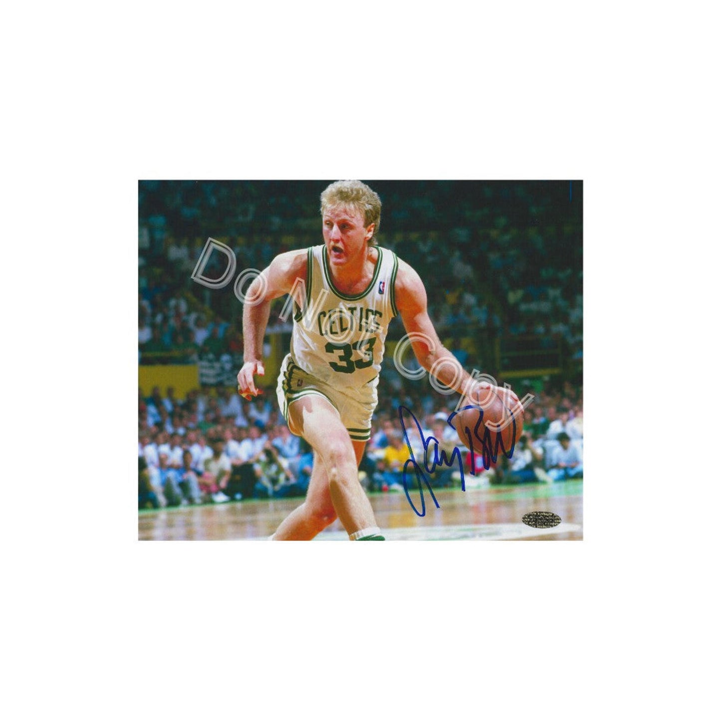 LARRY BIRD SIGNED BOSTON CELTICS 8X10 PHOTO ART PRINT W/ Frame A