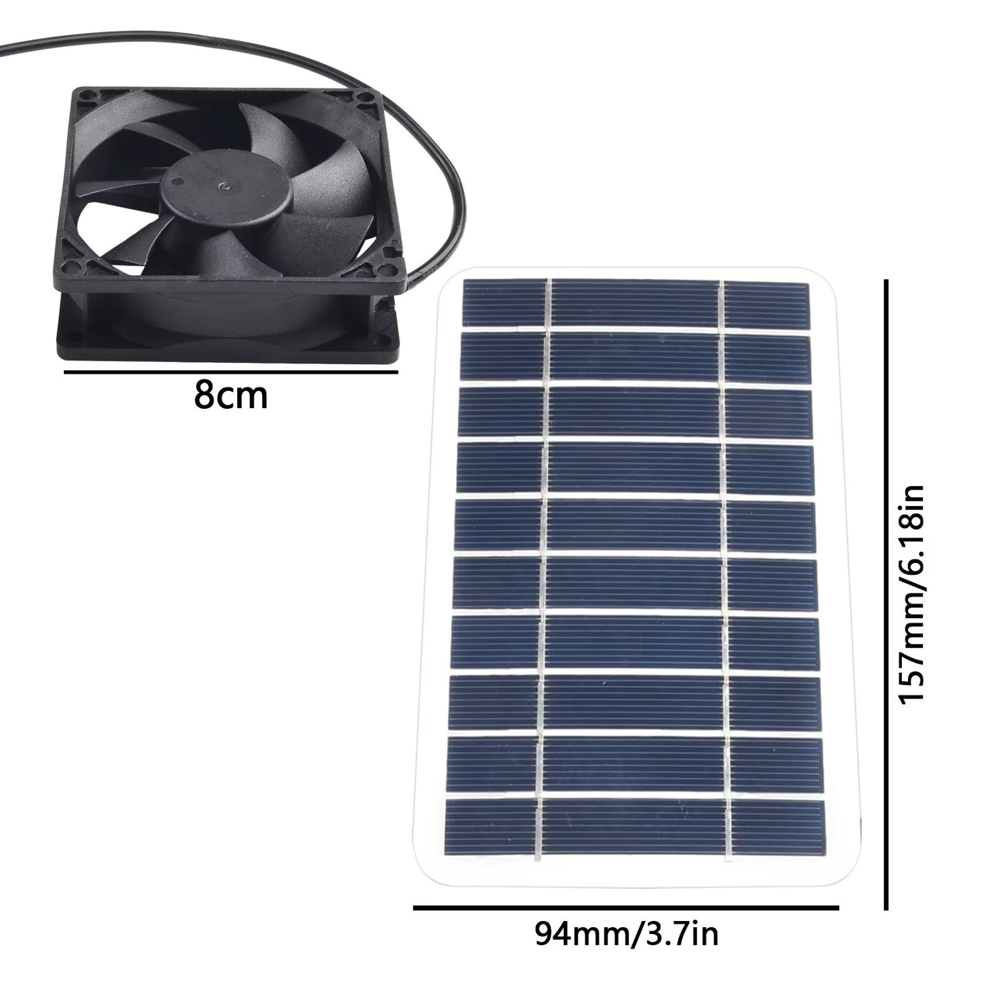 Solar Panel Powered Fan Ventilator 30w Exhaust Fan Outdoor Ventilation Equipment For Greenhouse Motorhome House Chicken House