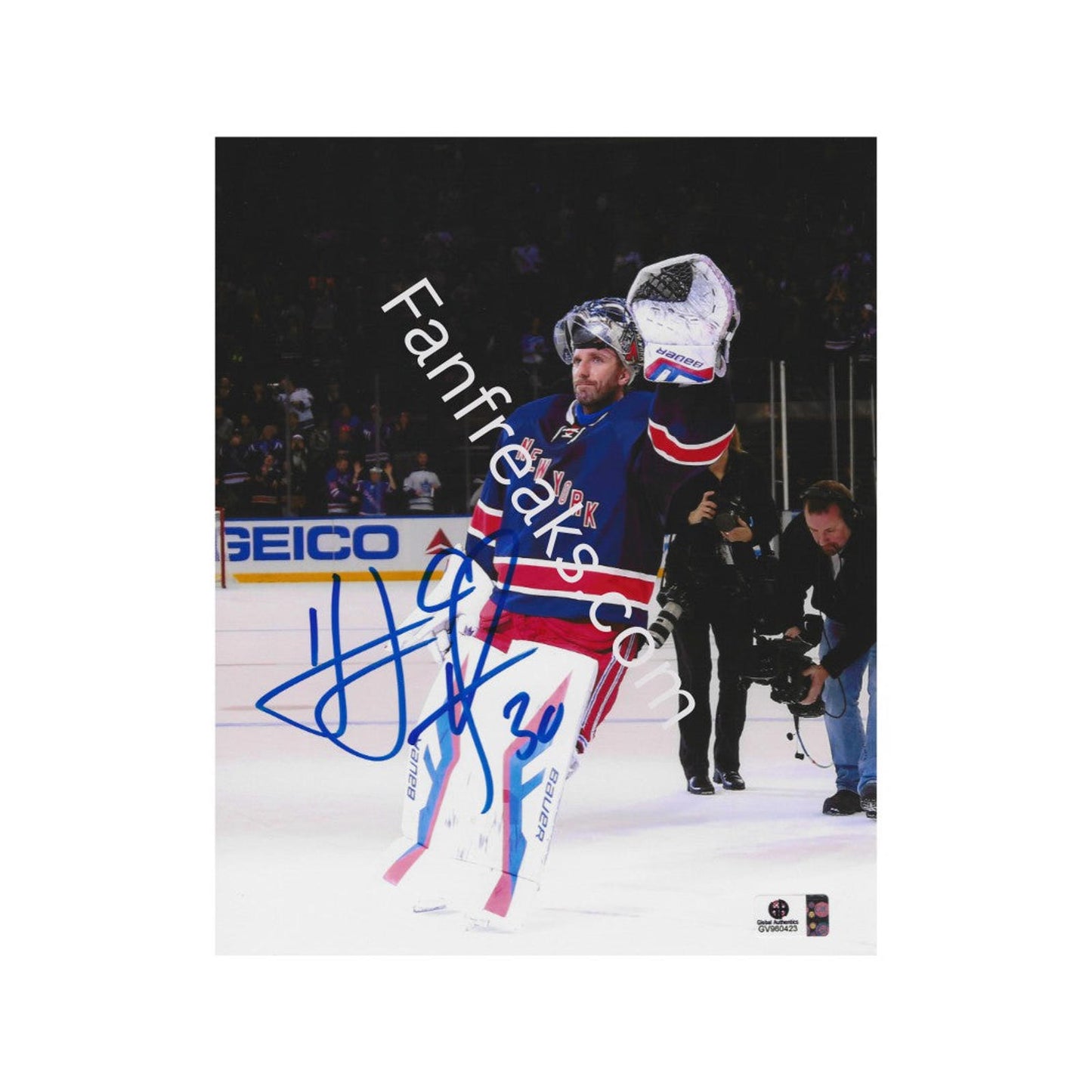Henrik Lundqvist New York Rangers Autographed 8x10 Photo Art Print W/ Frame