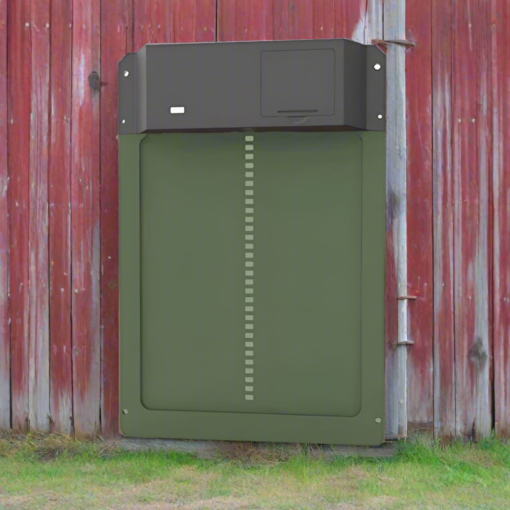 Automatic Chicken Coop Door Opener Battery Powered Light Sense Control Waterproof Pet Flap Upgrade ABS House Gate