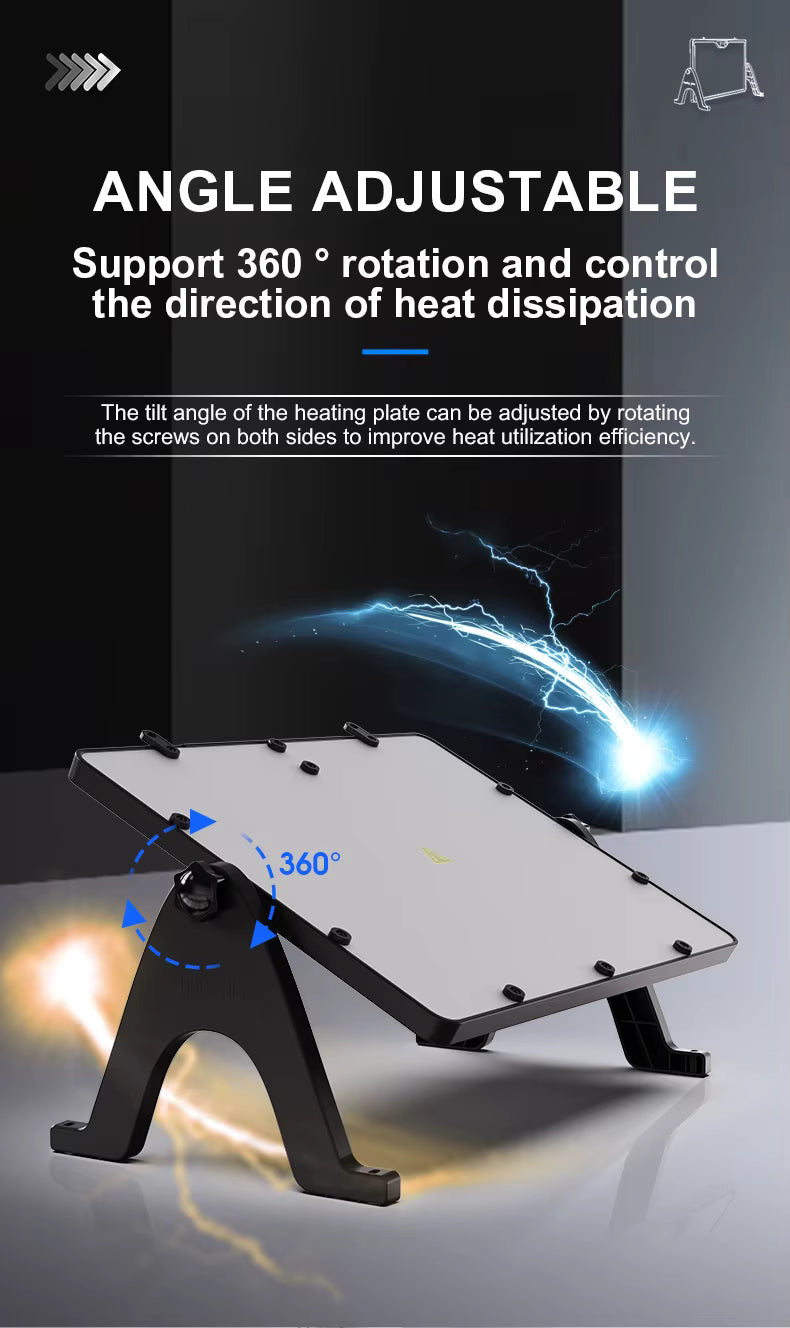 Dual Sides Temperature Display Poultry Coop Heater Chicks Warmer 35 Chick Brooder Heater