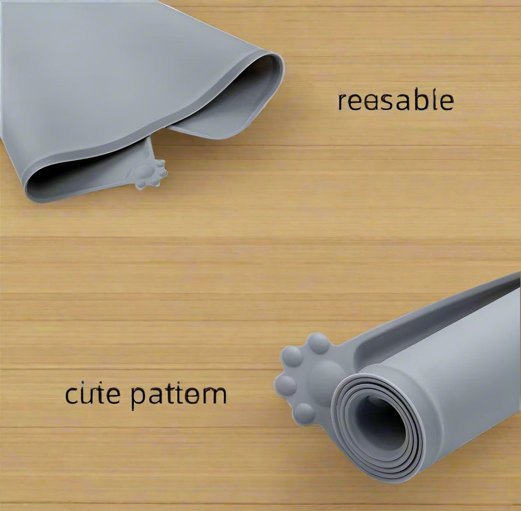 Anti-Slip Soft Silicone Dishwasher Safe Food Water Bowl Mat - Simply Petastic