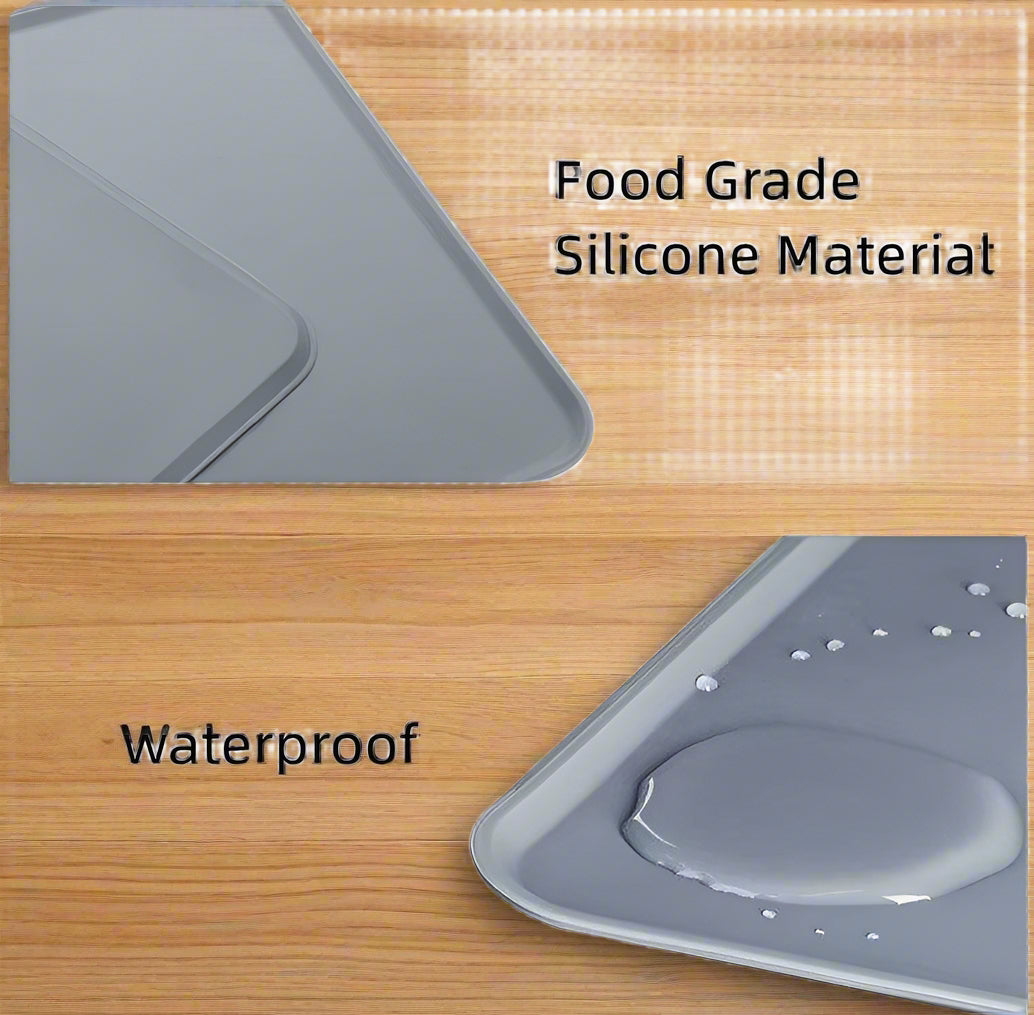 Anti-Slip Soft Silicone Dishwasher Safe Food Water Bowl Mat - Simply Petastic