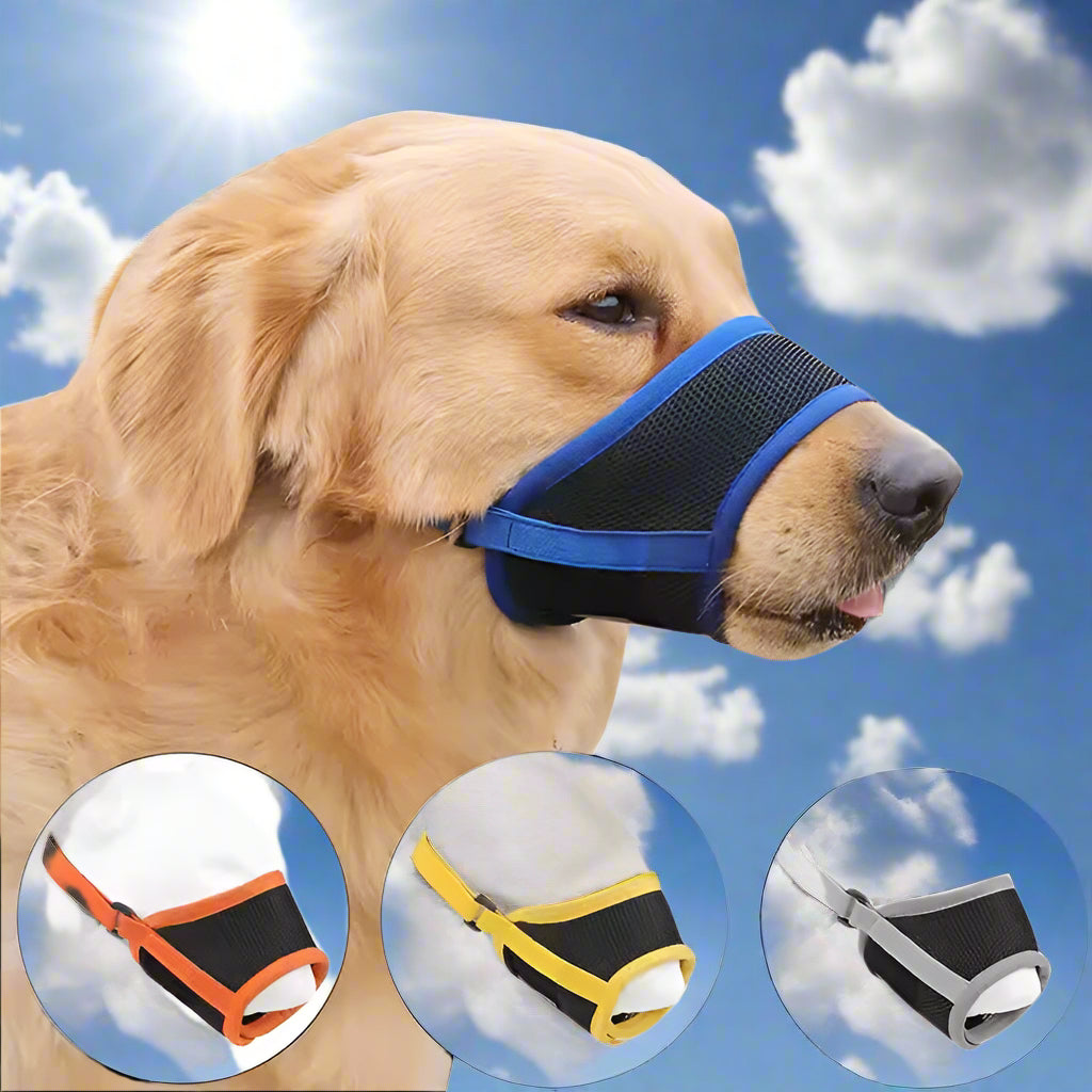 Breathable Durable Soft non Binding Safe Adjustable Dog Muzzle Cruelty Free Canine