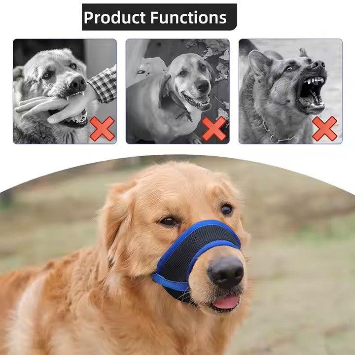 Breathable Durable Soft non Binding Safe Adjustable Dog Muzzle Cruelty Free Canine