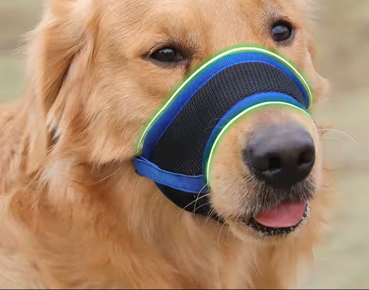 Breathable Durable Soft non Binding Safe Adjustable Dog Muzzle Cruelty Free Canine