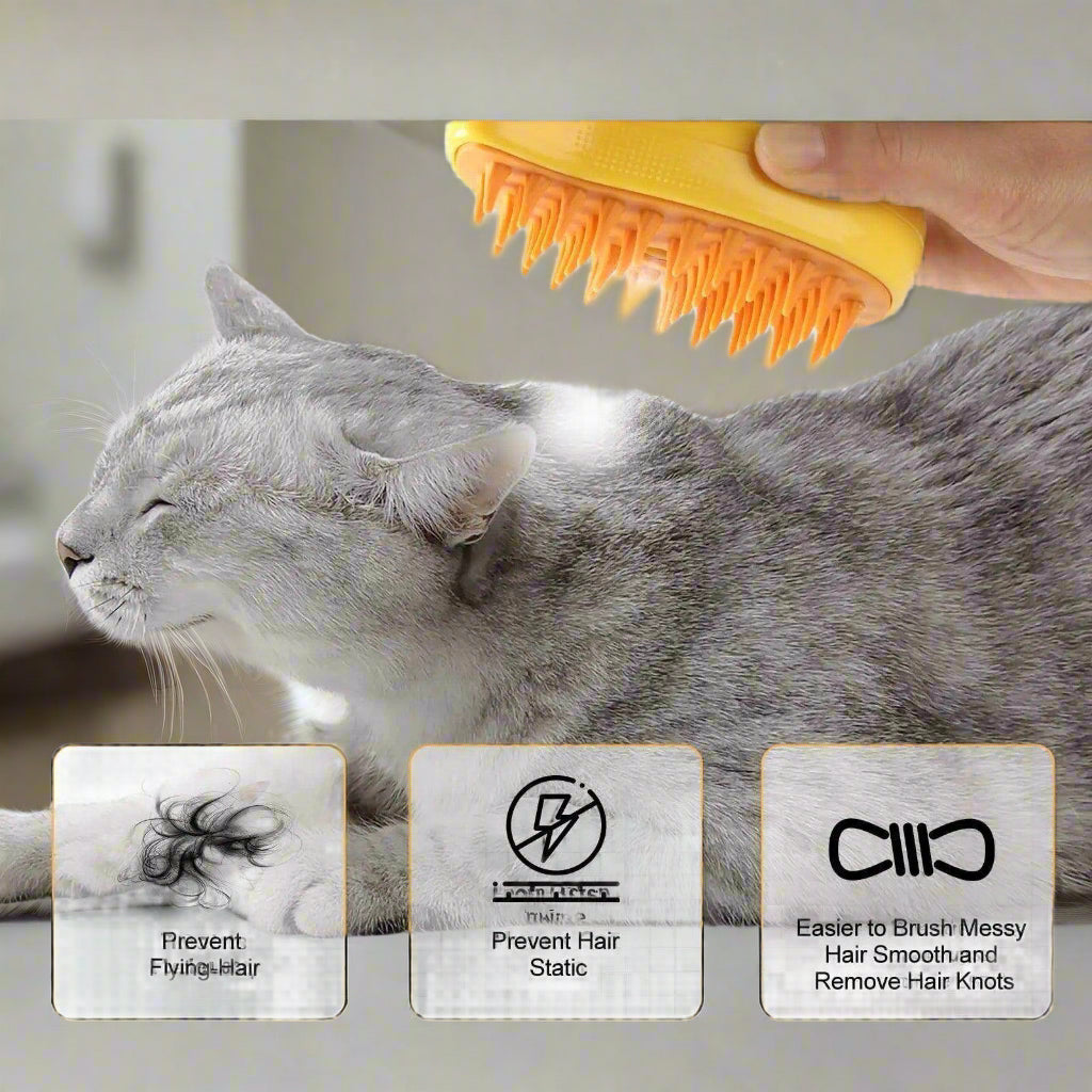 Cool Vape Pet Soft Hair Removing Massaging Cleaning Brush - Simply Petastic