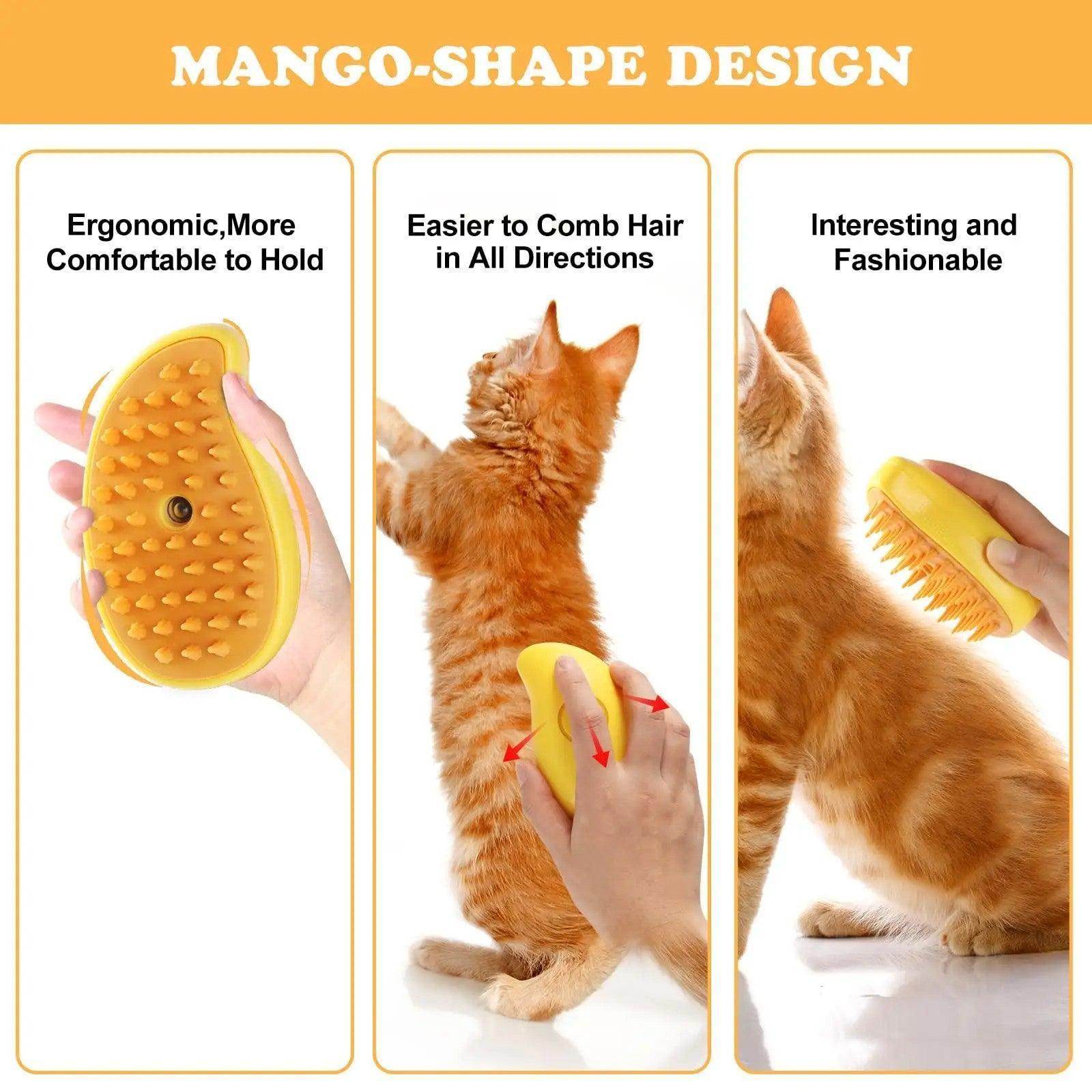 Cool Vape Pet Soft Hair Removing Massaging Cleaning Brush - Simply Petastic