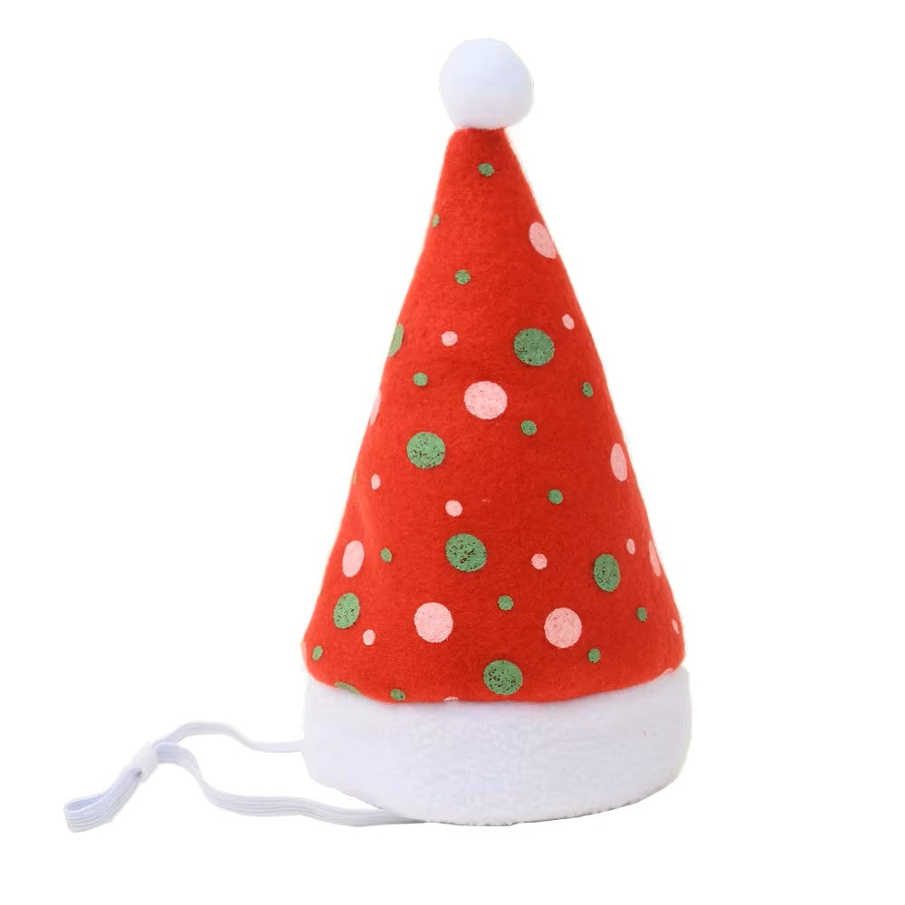 Mini Dog Cat Christmas Holiday Santa Elf Hat