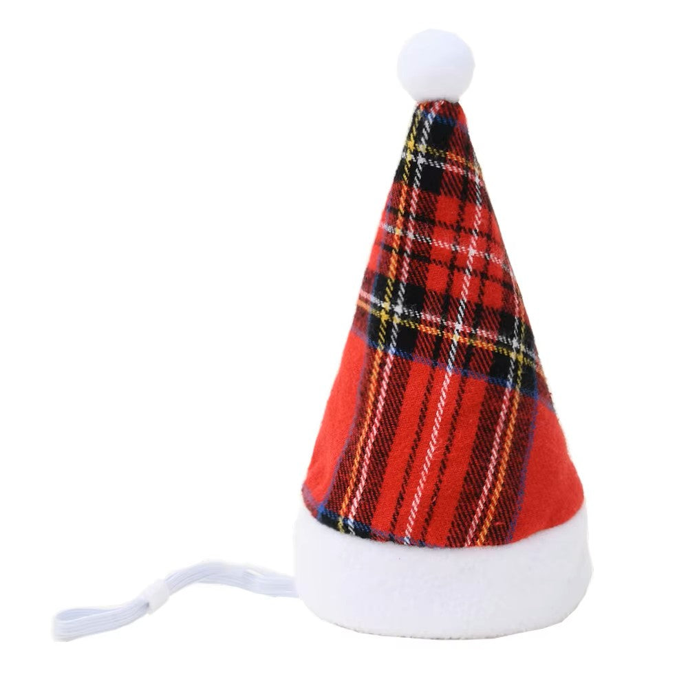 Mini Dog Cat Christmas Holiday Santa Elf Hat