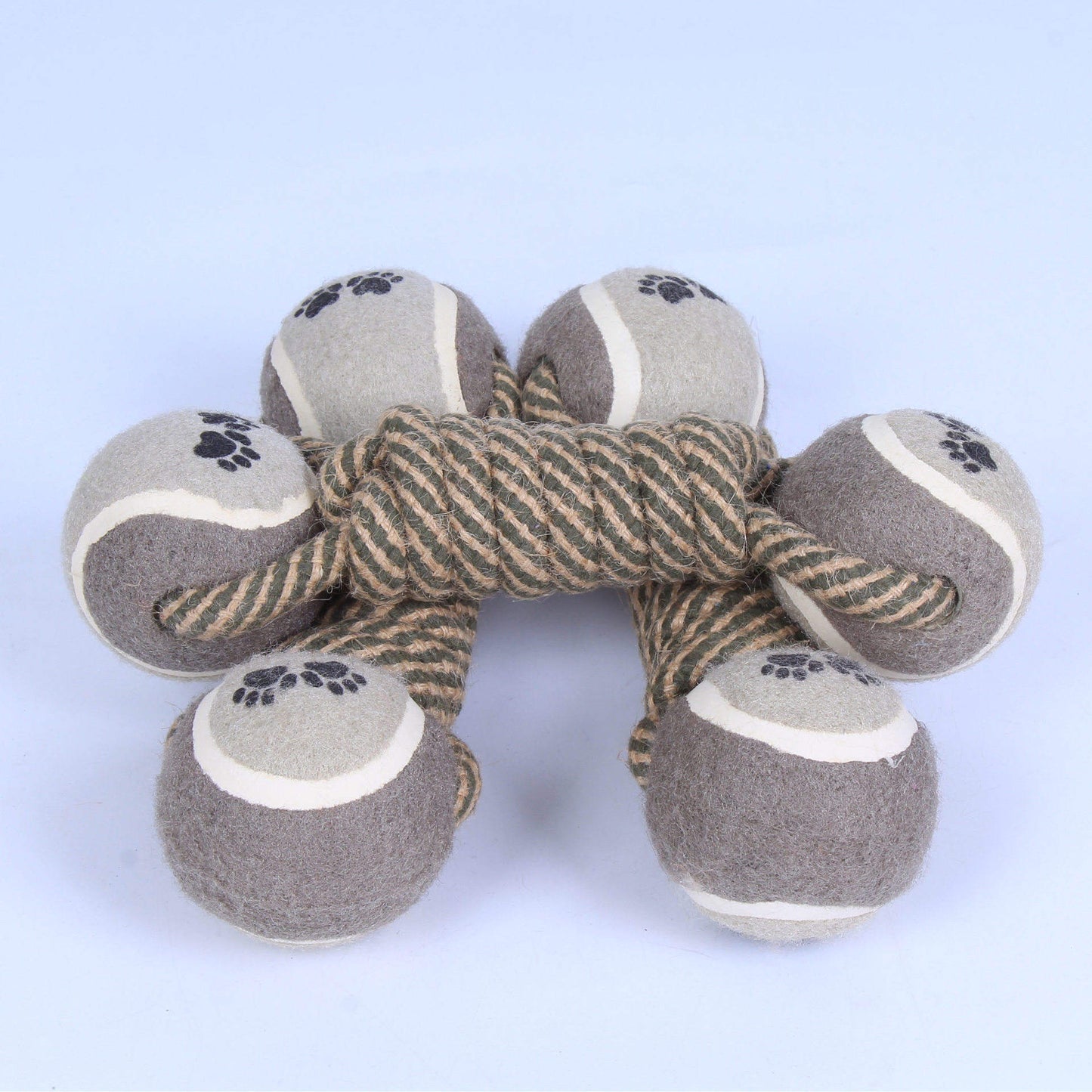 Dog Cotton Rope Toy, Dumbbell Ball Dog Toy, Chew Tennis Dog Toys