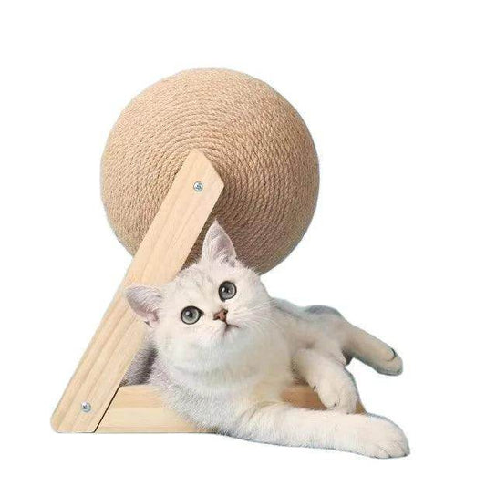 Natural Pine and Hemp Cat Scratching Ball - Simply Petastic