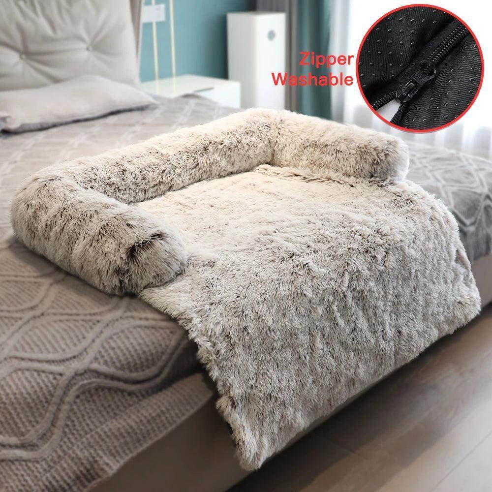 Faux Fur Ultra Memory Foam Furniture Bed - Simply Petastic