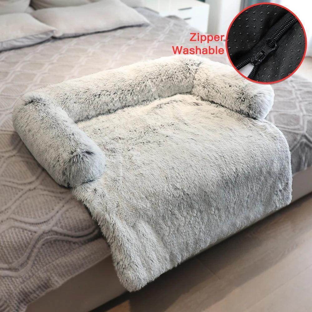 Faux Fur Ultra Memory Foam Furniture Bed - Simply Petastic