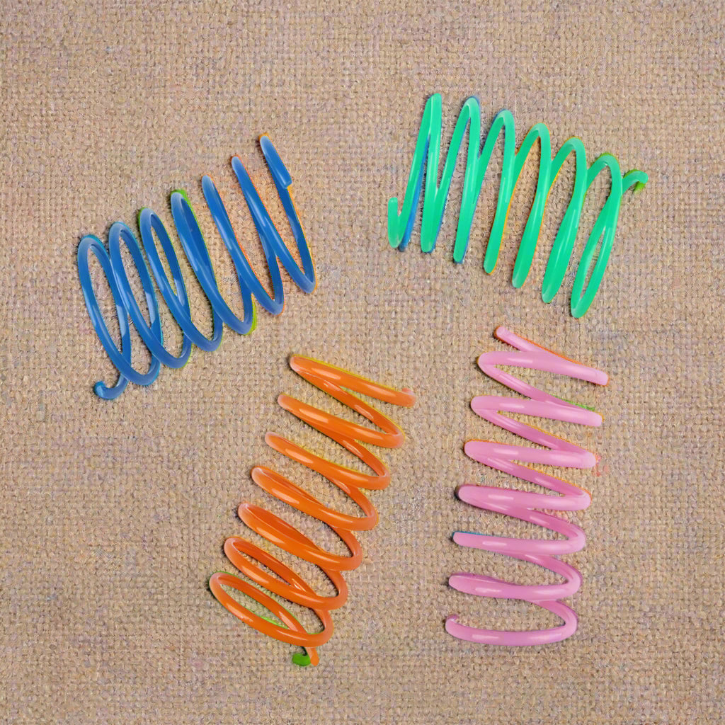 Vibrant Plastic Spring Toy for Active Cats - Simply Petastic