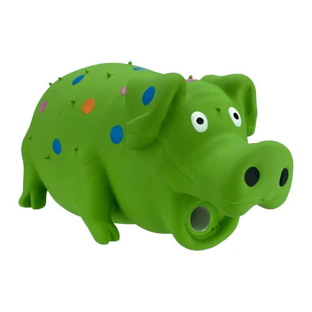Playful Buddy Pigglesworth Latex Dog Toy, Grunting Noise, Color May Vary - Simply Petastic
