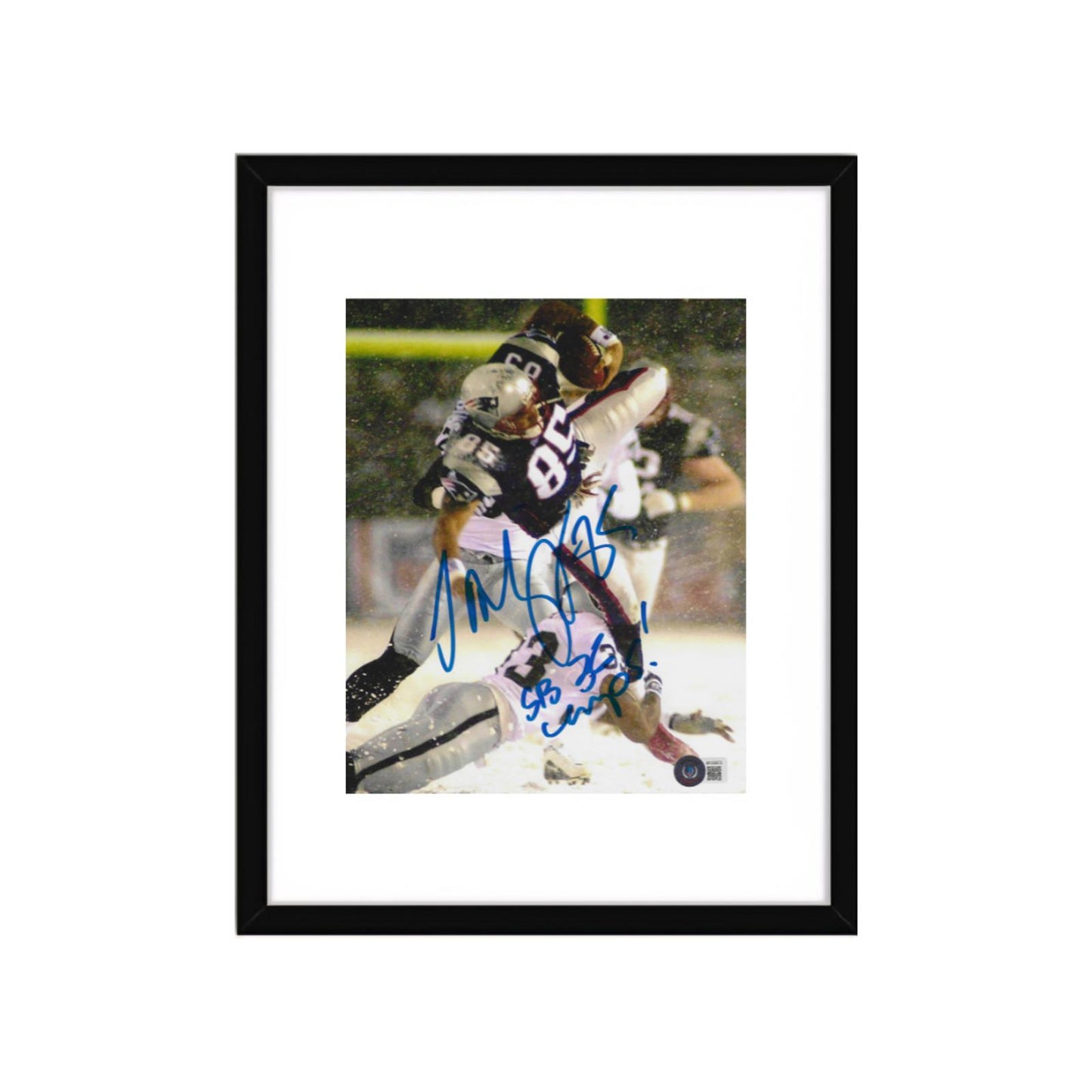 Jermaine Wiggins New England Patriots Autographed 8x10 Photo Art Print W/ Frame