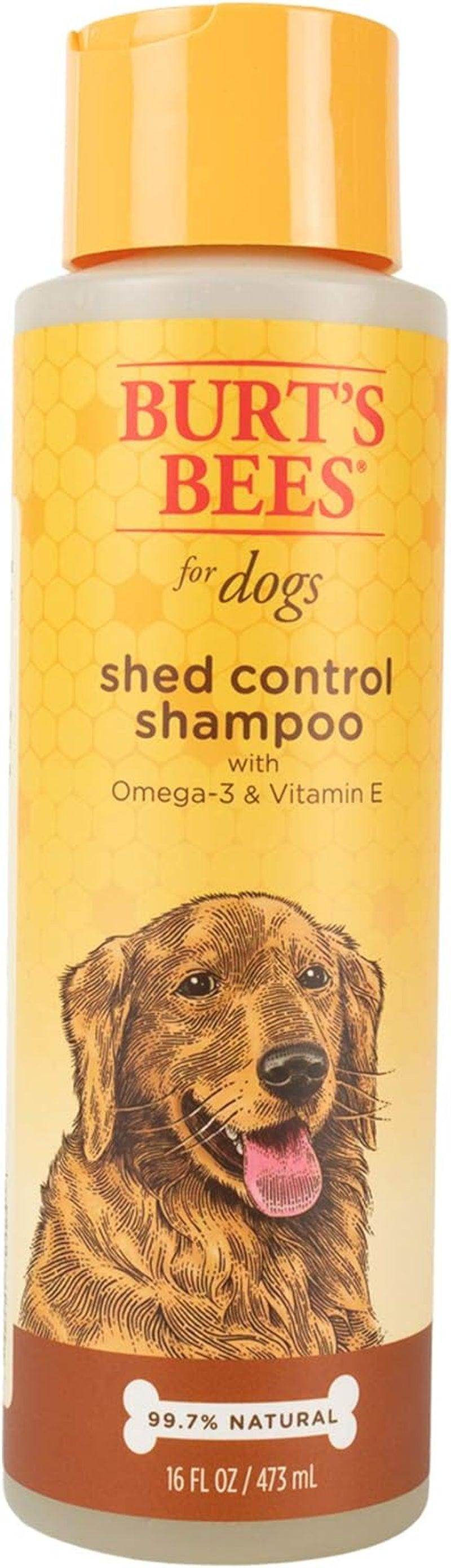 Natural Shed Control Shampoo with Omega 3 and Vitamin E | Shedding Dog Shampoo | Cruelty Free, Sulfate & Paraben Free, Ph Balanced for Dogs - Made in USA, 16 Ounces - Simply Petastic