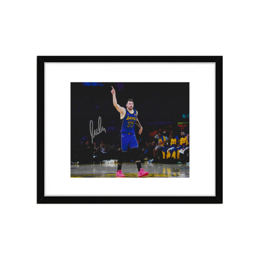 Luka Doncic autographed La Lakers 8x10 photo Art Print W/ Frame