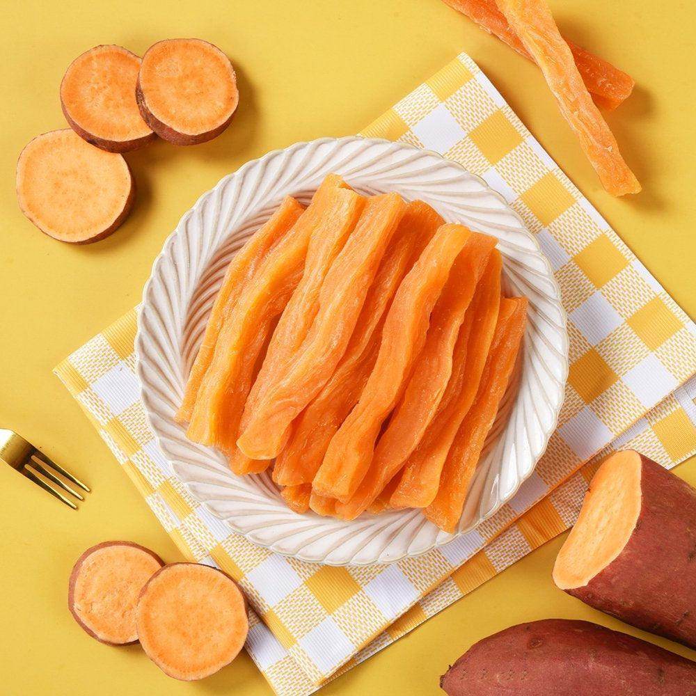 Sweet Potato Dog Treats, Skinless Sweet Potato Chews for Dogs, 11Oz - Simply Petastic