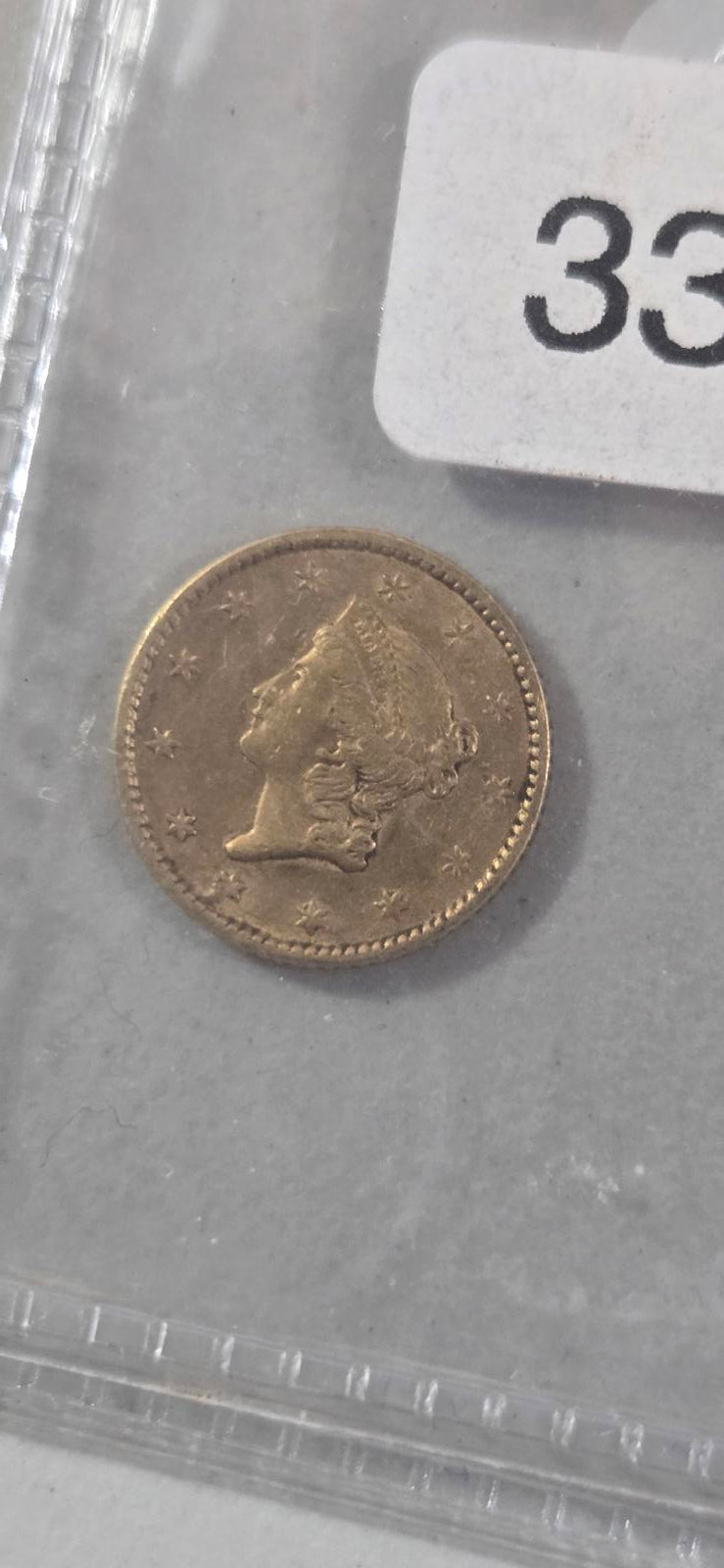 1852-P Liberty Head Gold Dollar Rare Beautiful Ungraded Coin Currency Bullion
